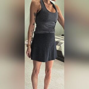 Beyond Yoga Black Athletic Tank Top and Skort Set SZ Sm EUC